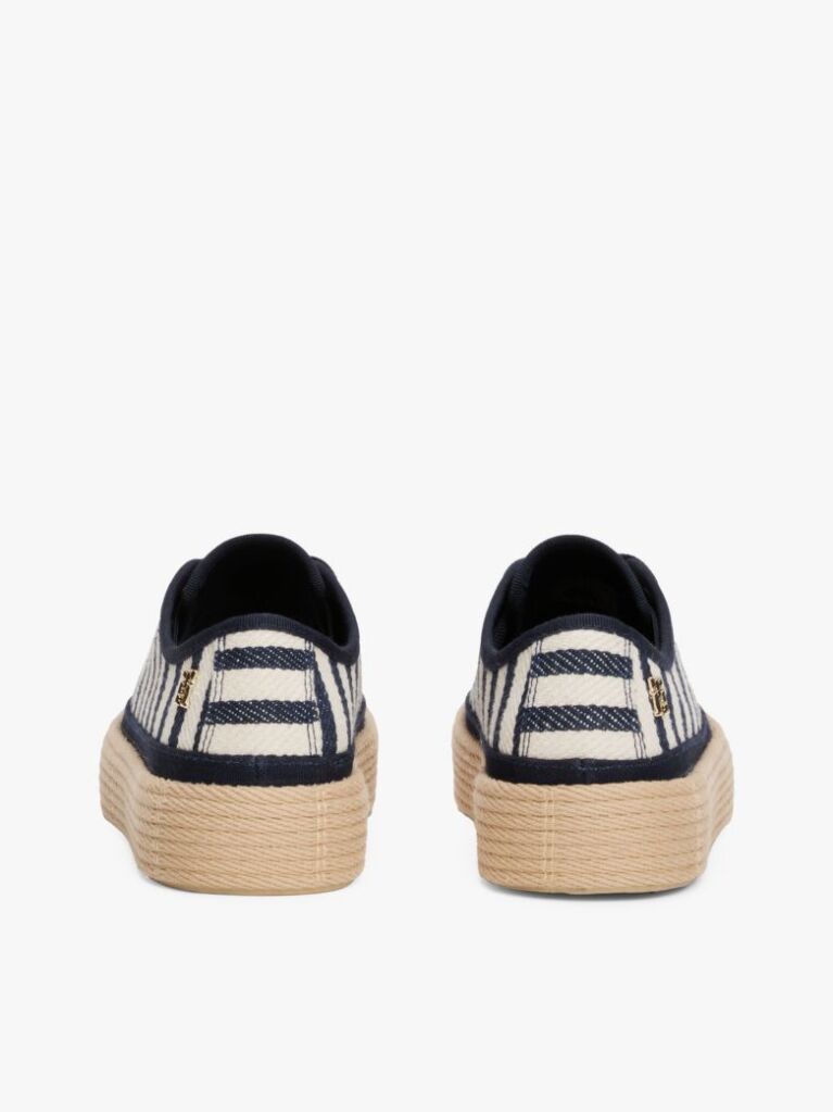 Multi Stripe Rope Midsole Trainers  Women