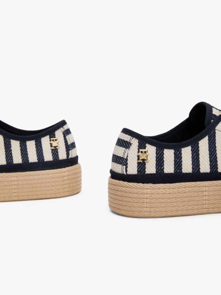 Multi Stripe Rope Midsole Trainers  Women