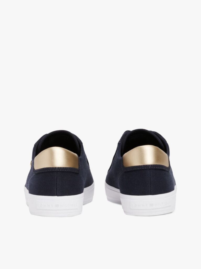 Μπλε Sneakers Από Canvas Με Μεταλλική Λεπτομέρεια  Γυναίκες