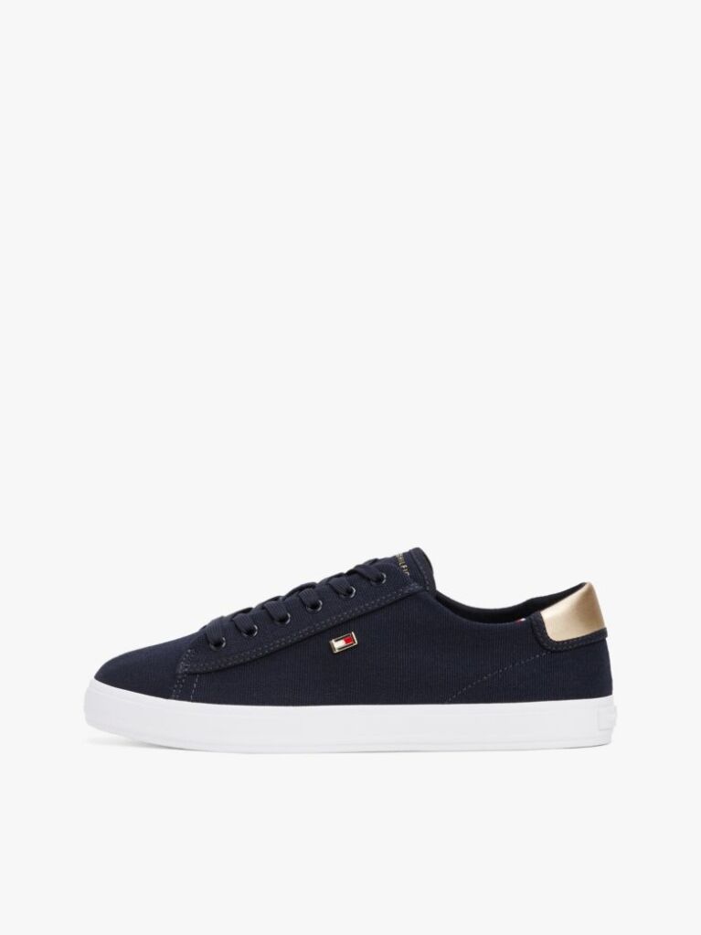 Μπλε Sneakers Από Canvas Με Μεταλλική Λεπτομέρεια  Γυναίκες