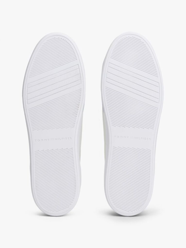 Άσπρο Δερμάτινα Sneakers Σε Στιλ Πλατφόρμας  Γυναίκες