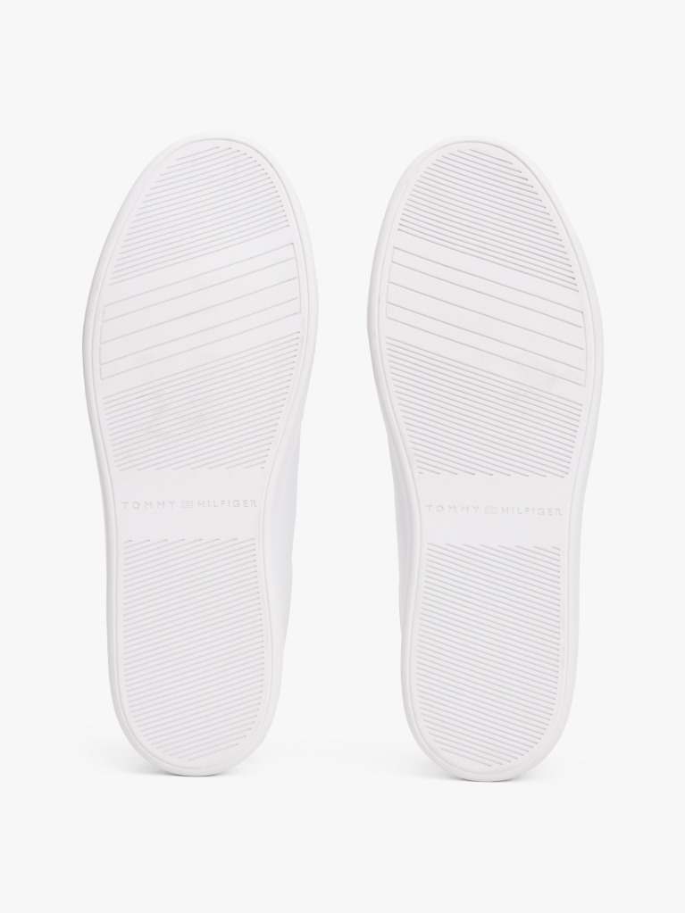 White Leather Colour Pop Court Trainers  Women