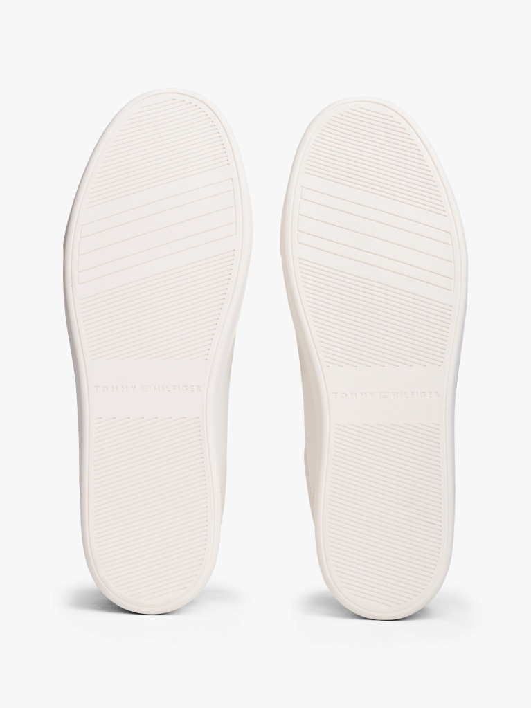 White Leather Colour Pop Court Trainers  Women