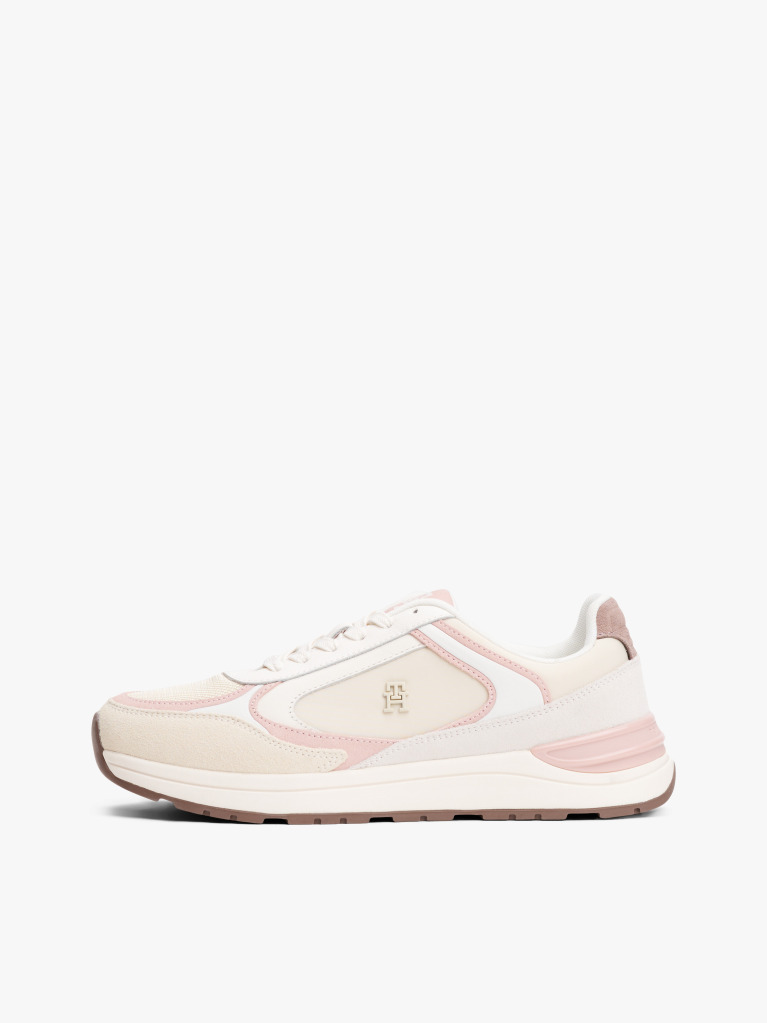 Multi Suede Mixed Texture Trainers  Women