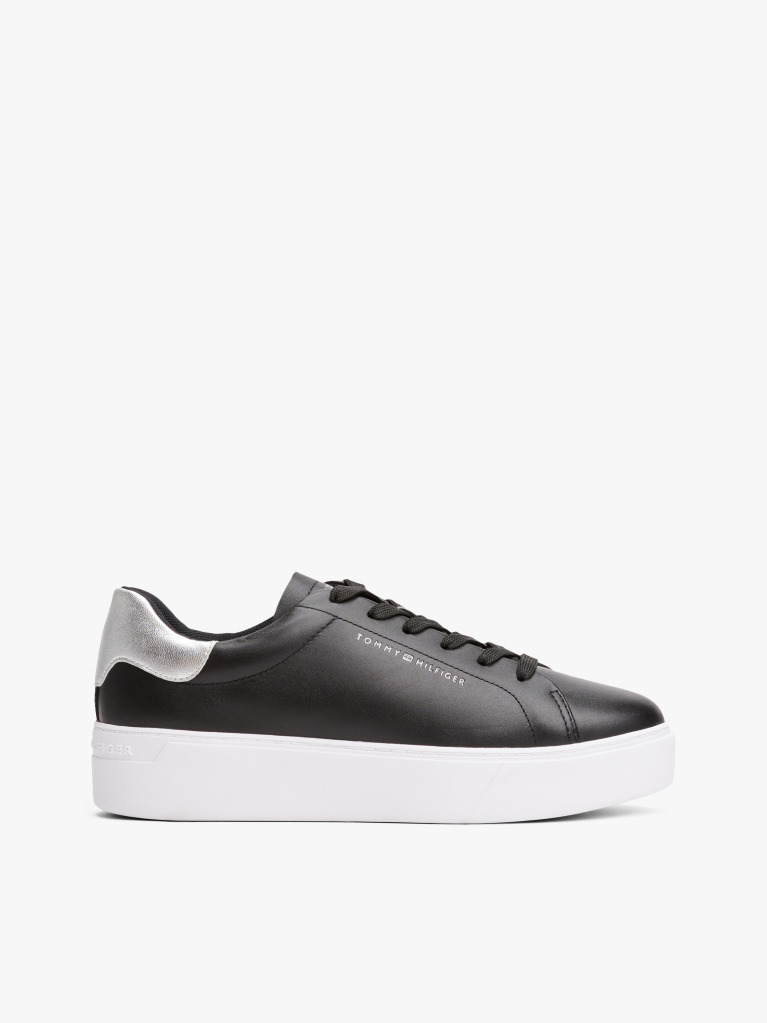 Multi Δερμάτινα Sneakers Σε Στιλ Πλατφόρμας Με Μεταλιζέ Λεπτομέρεια  Γυναίκες