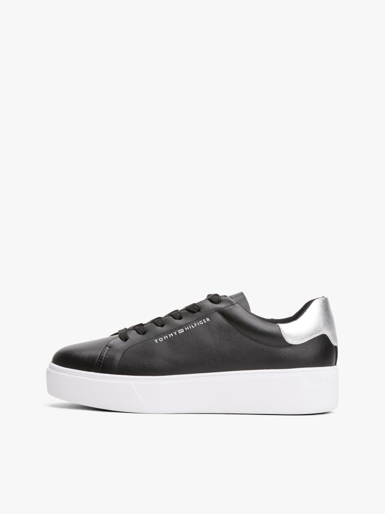 Multi Δερμάτινα Sneakers Σε Στιλ Πλατφόρμας Με Μεταλιζέ Λεπτομέρεια  Γυναίκες