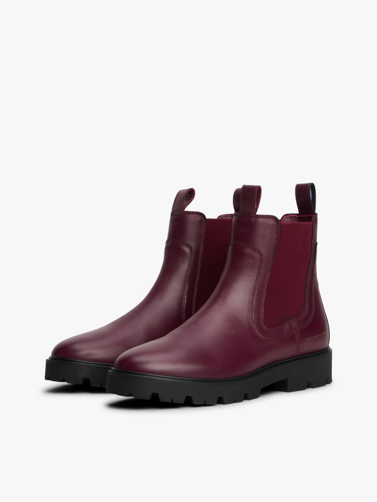 Brown Leather Chelsea Boots  Women