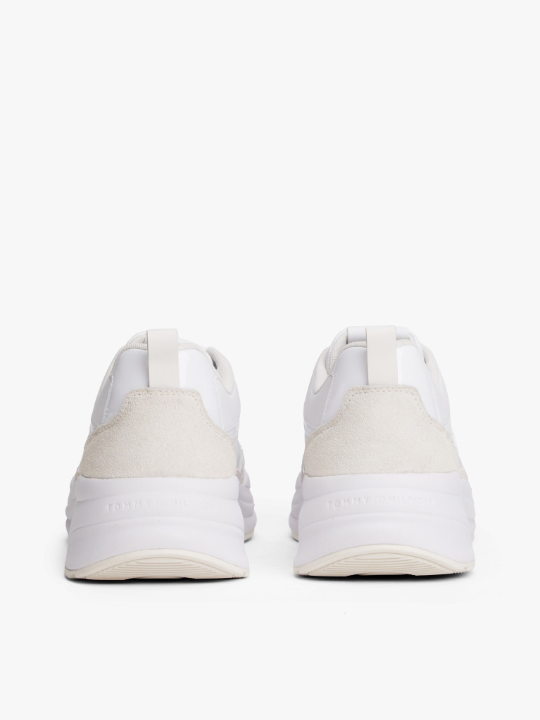 Άσπρο Δερμάτινα Chunky Sneakers  Γυναίκες
