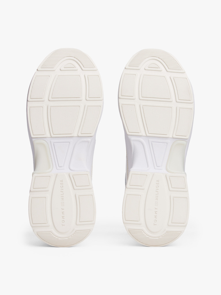 Άσπρο Δερμάτινα Chunky Sneakers  Γυναίκες