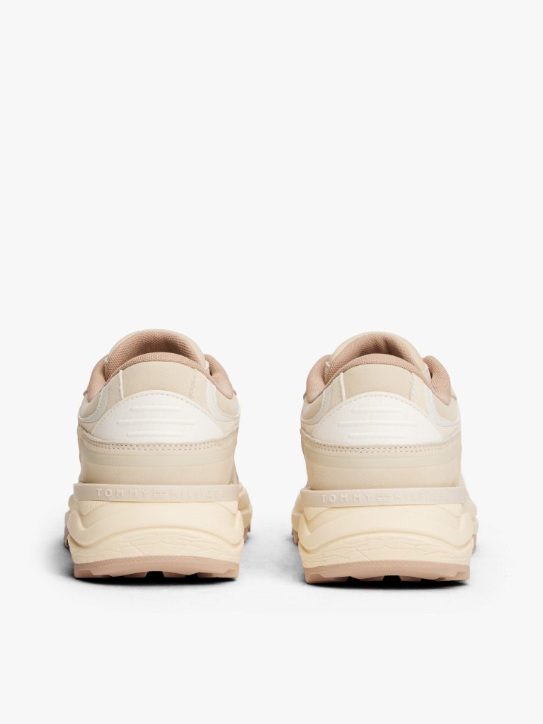 Beige Leather TH Monogram Cleat Trainers  Women