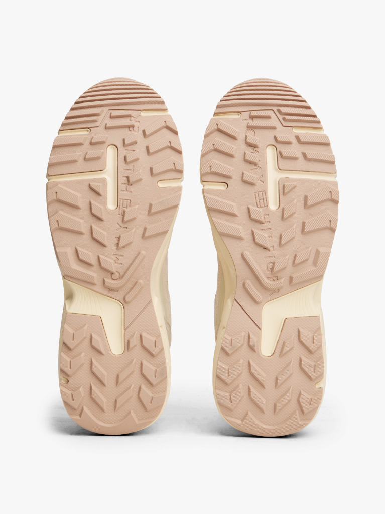 Beige Leather TH Monogram Cleat Trainers  Women