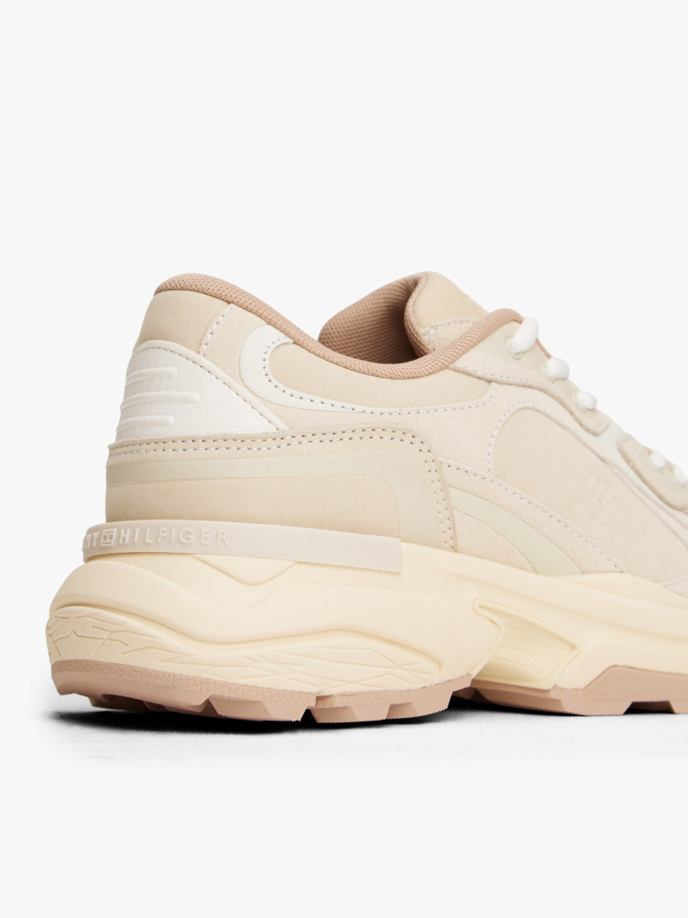 Beige Leather TH Monogram Cleat Trainers  Women