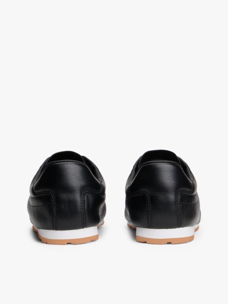 Black TH Monogram Low Profile Leather Trainers  Women