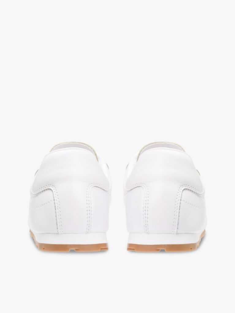 White TH Monogram Low Profile Leather Trainers  Women