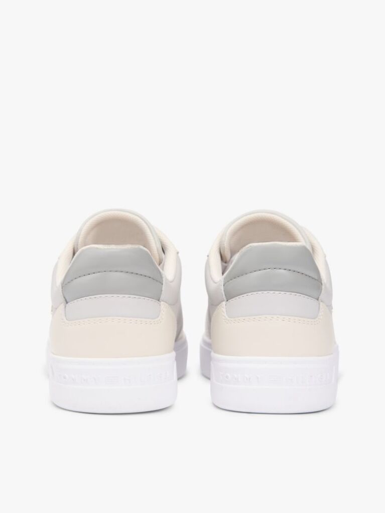 Multi Leather Mixed Texture Cupsole Trainers  Women