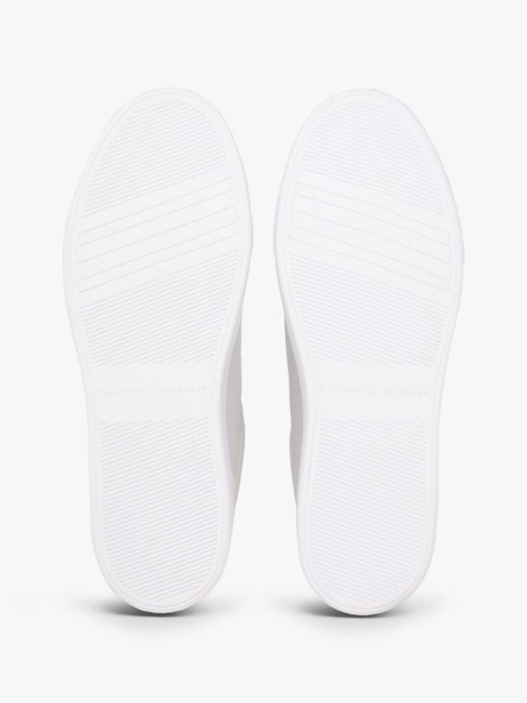 Multi Leather Mixed Texture Cupsole Trainers  Women