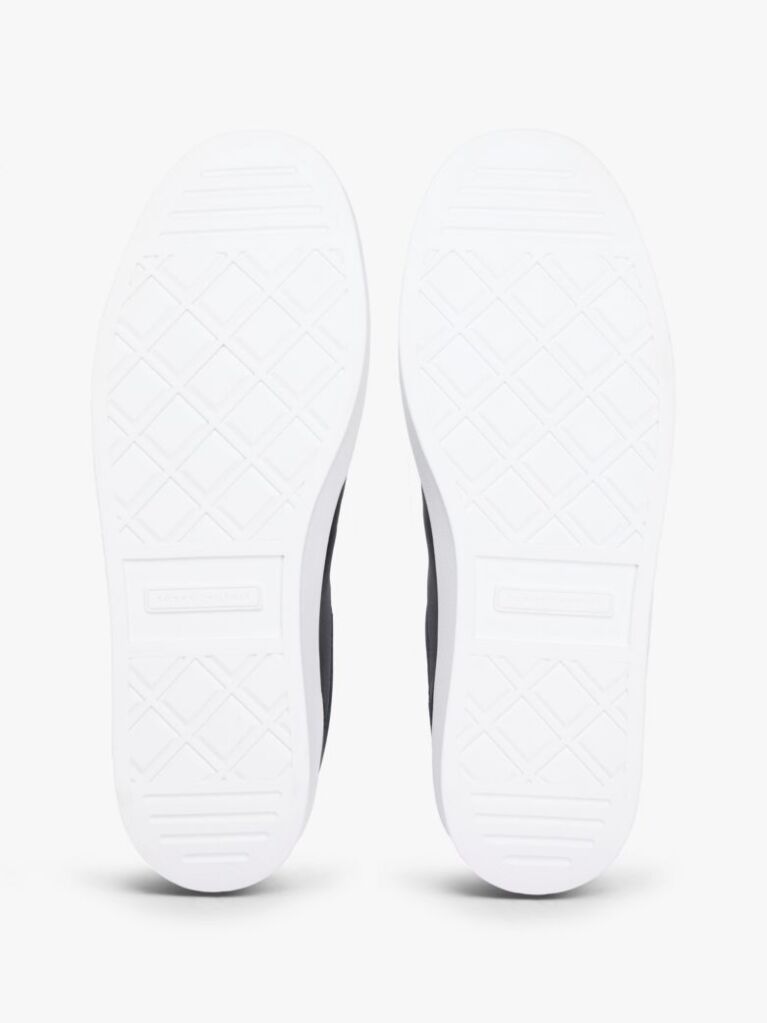 Black TH Monogram Leather Court Trainers  Women