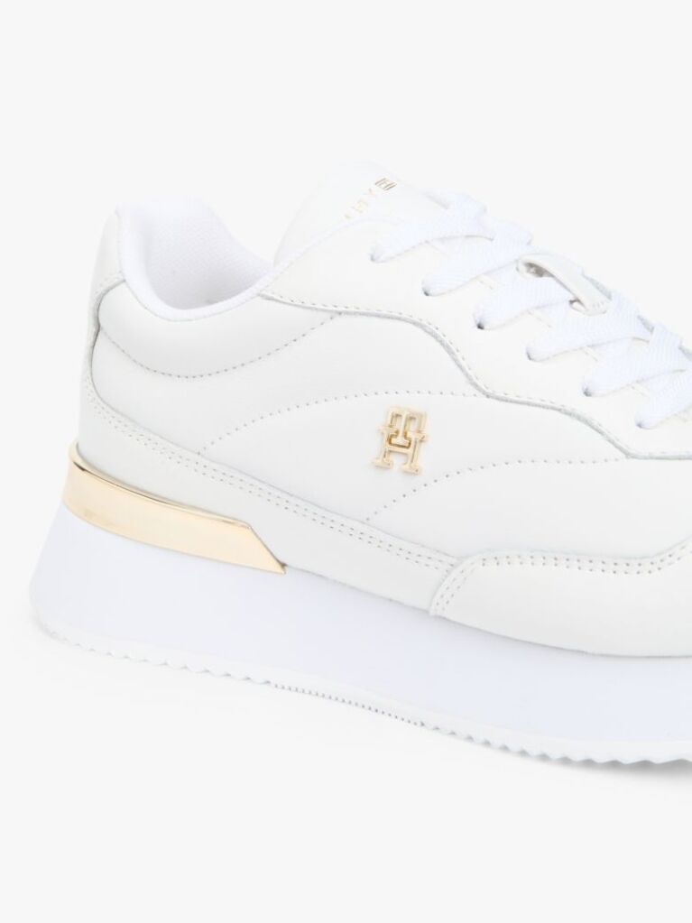 White Leather TH Monogram Sneakers  Women