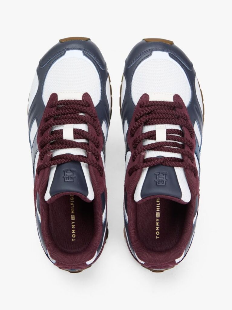 Multi TH Monogram Δερμάτινα Sneakers Με Μίξη Υφών  Γυναίκες