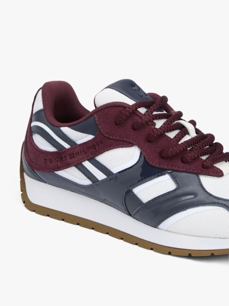 Multi TH Monogram Δερμάτινα Sneakers Με Μίξη Υφών  Γυναίκες