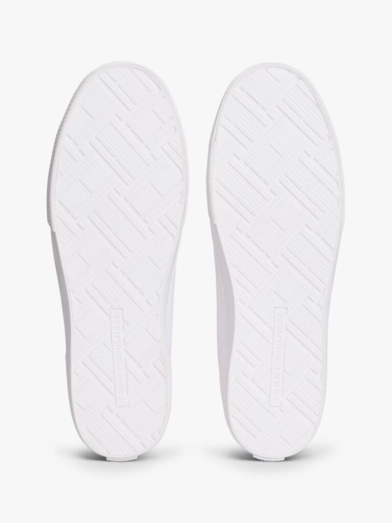 Άσπρο Δετά Sneakers Από Καμβά  Γυναίκες