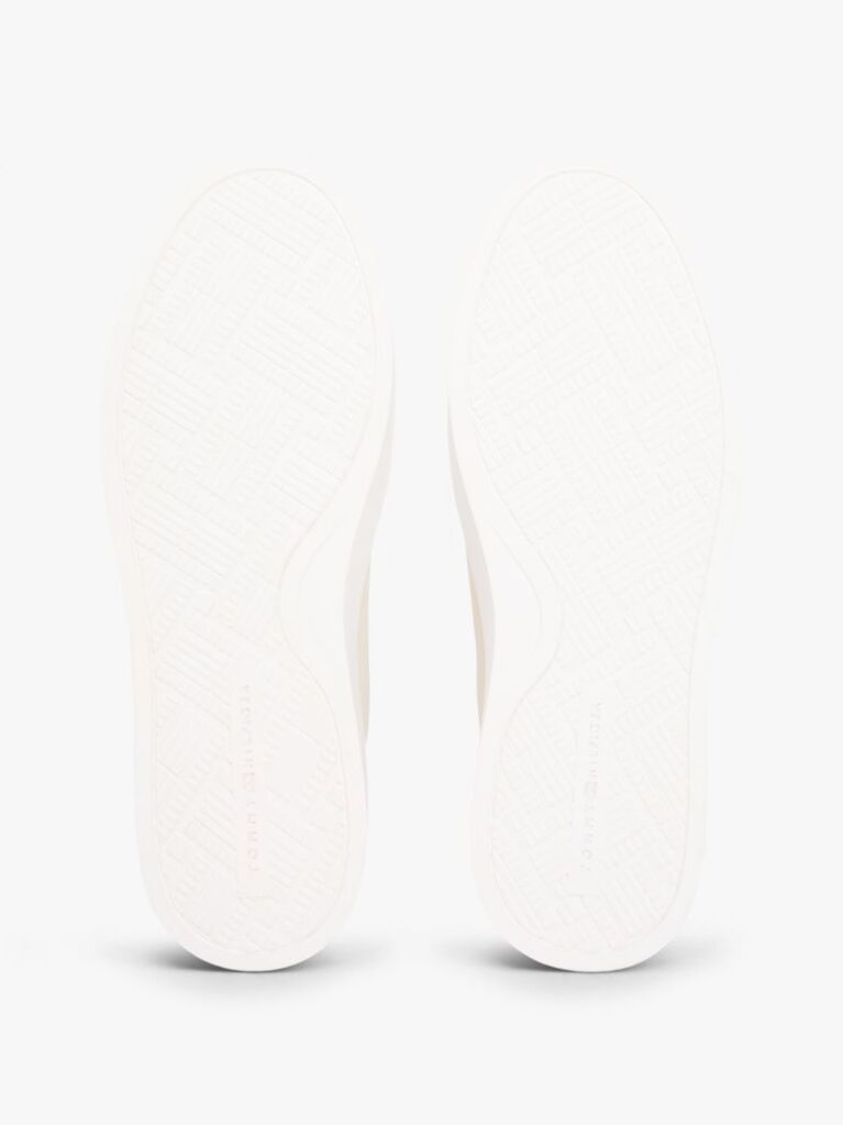 Μπεζ Δερμάτινα Sneakers Με Μονόγραμμα TH  Γυναίκες