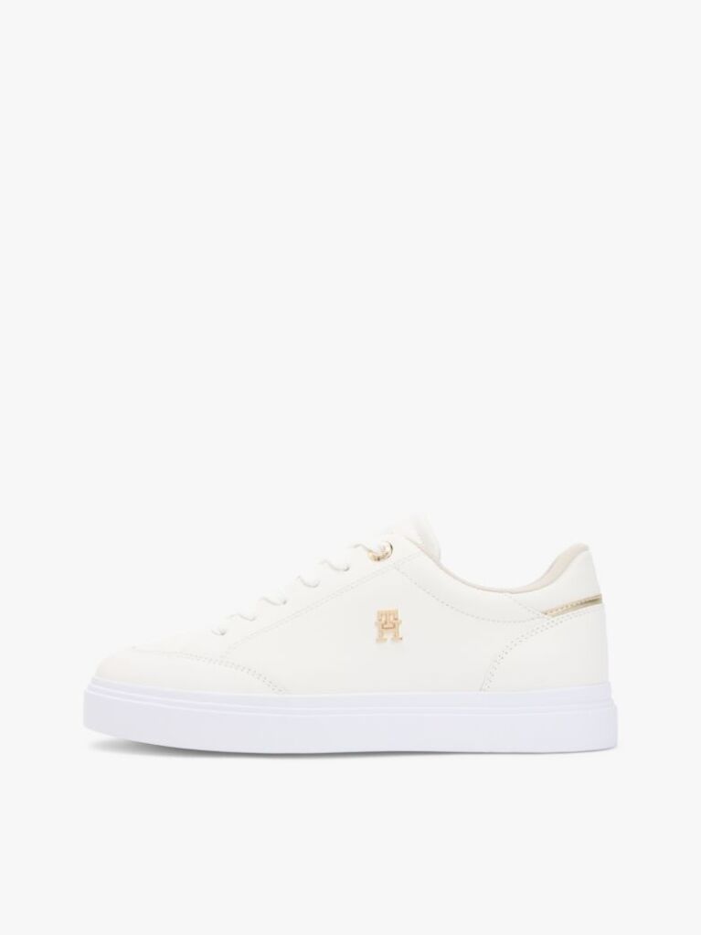 Άσπρο Δερμάτινα Sneakers Με Μονόγραμμα TH  Γυναίκες