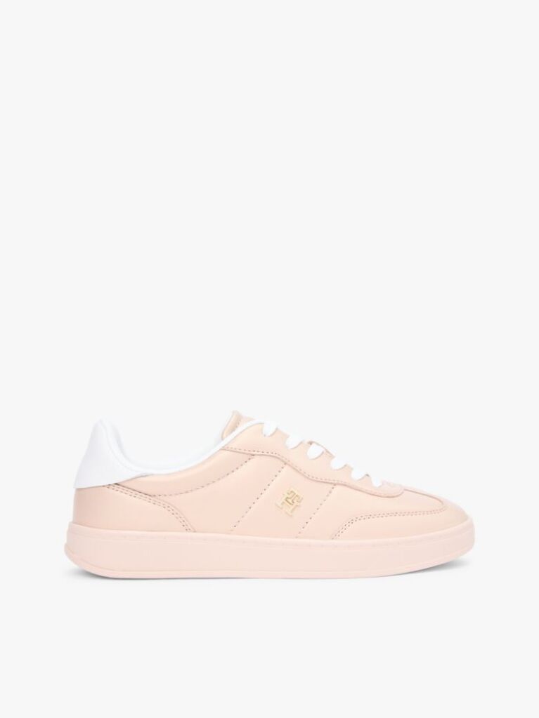 Ροζ Δερμάτινα Sneakers Με Μονόγραμμα TH  Γυναίκες