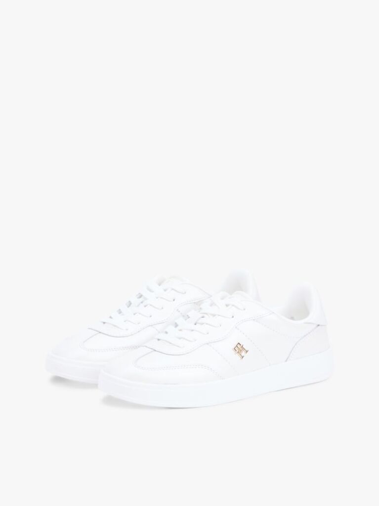 Άσπρο Δερμάτινα Sneakers Με Μονόγραμμα TH  Γυναίκες
