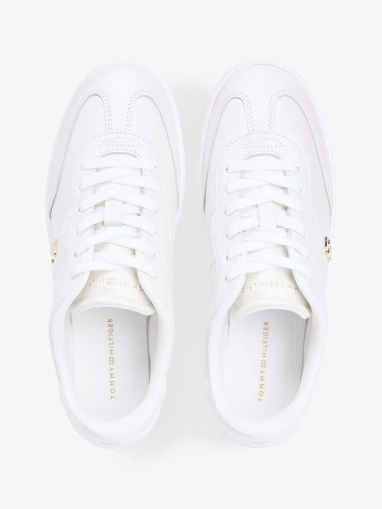 Άσπρο Δερμάτινα Sneakers Με Μονόγραμμα TH  Γυναίκες