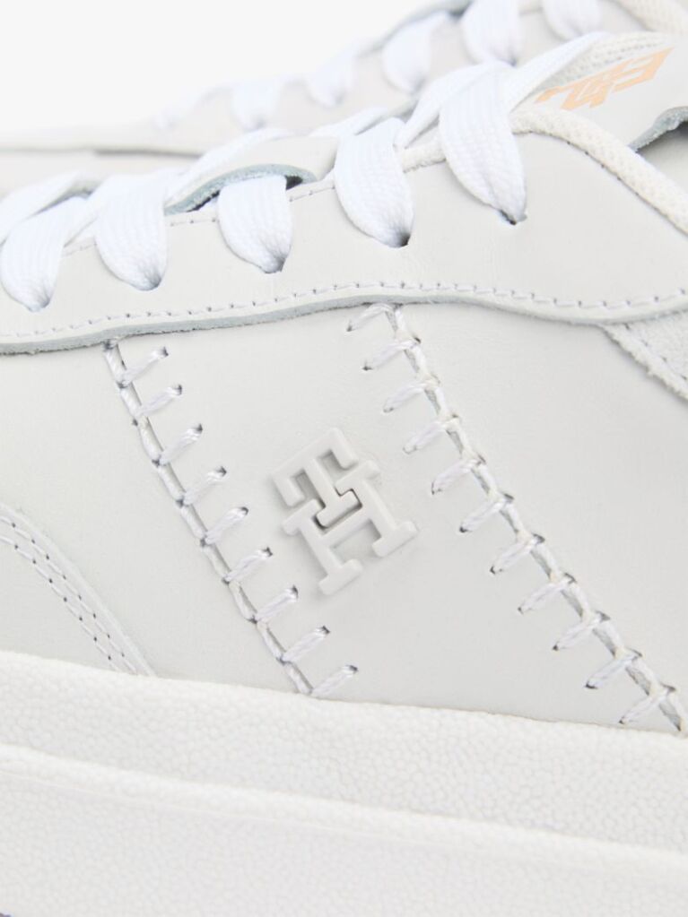 Άσπρο Δερμάτινα Sneakers Με Μονόγραμμα TH  Γυναίκες