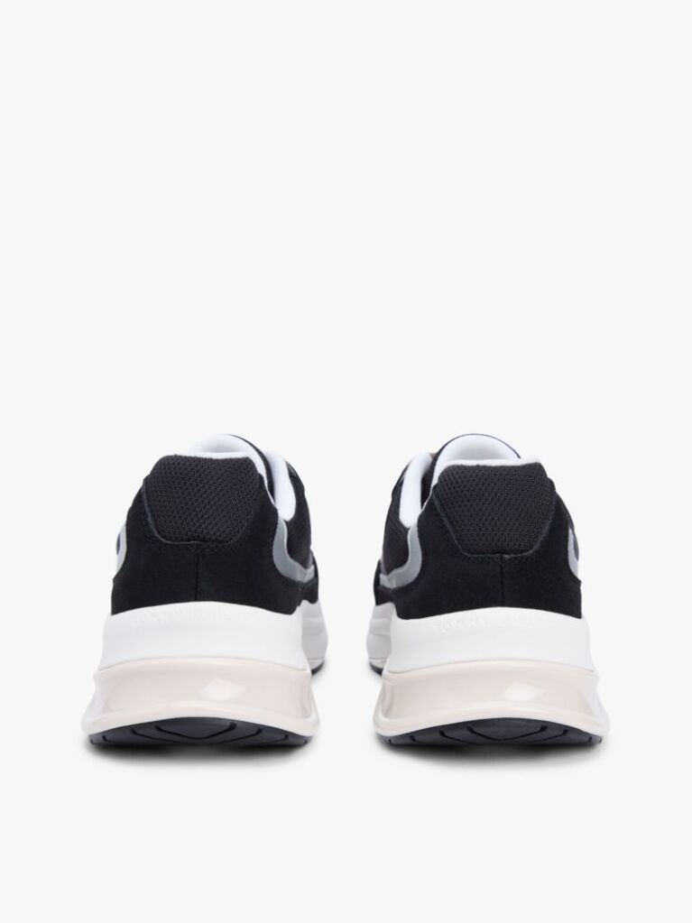 Μαύρο Σουέτ Chunky Δετά Sneakers  Γυναίκες