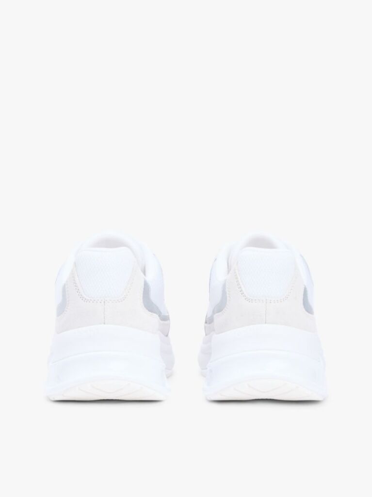 White Suede Chunky Lace-Up Trainers  Women