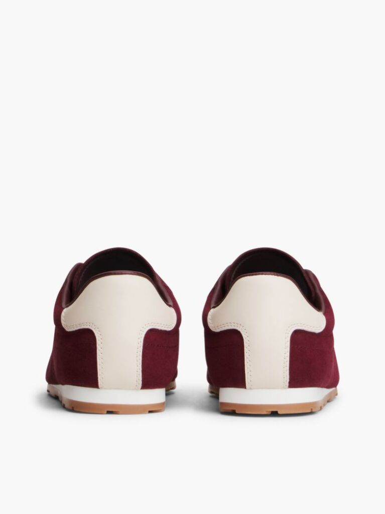 Red Suede TH Monogram Low Profile Trainers  Women
