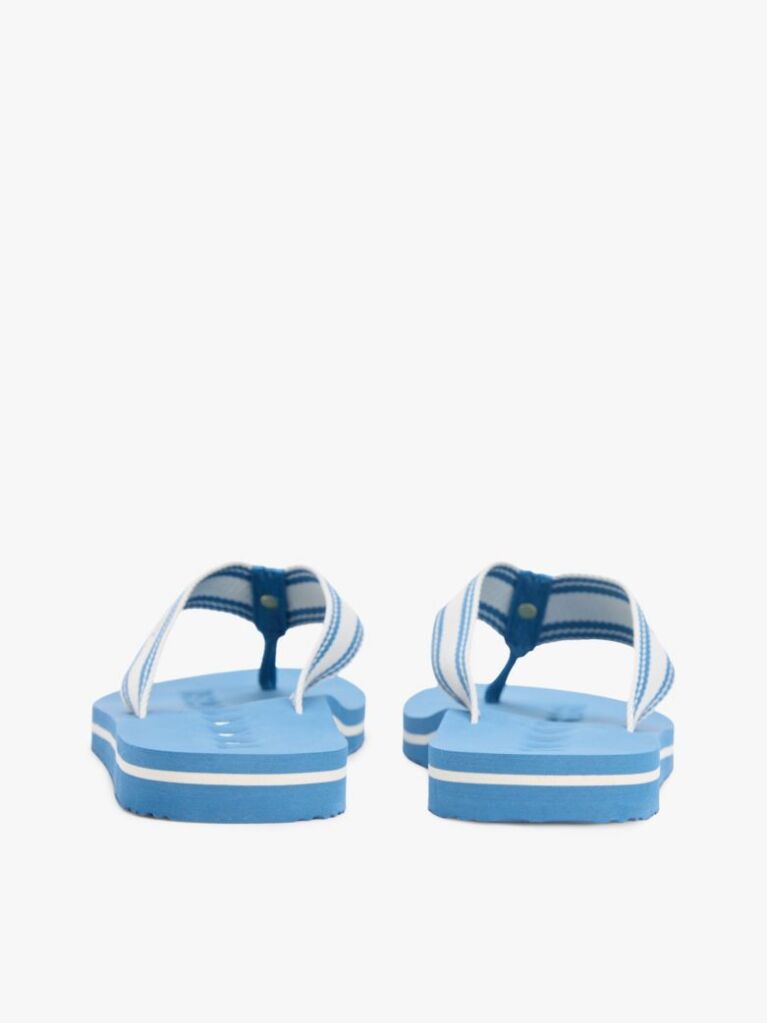 Blue Webbing Strap Signature Flip-Flops  Women