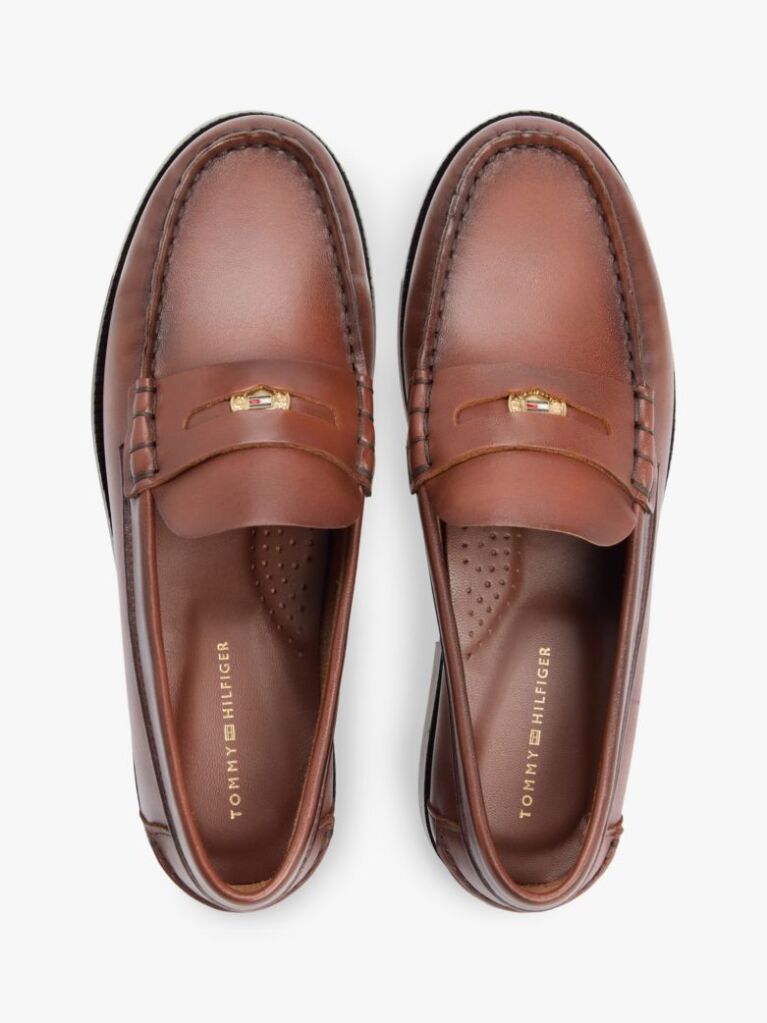 Καφέ Δερμάτινα Loafers  Γυναίκες