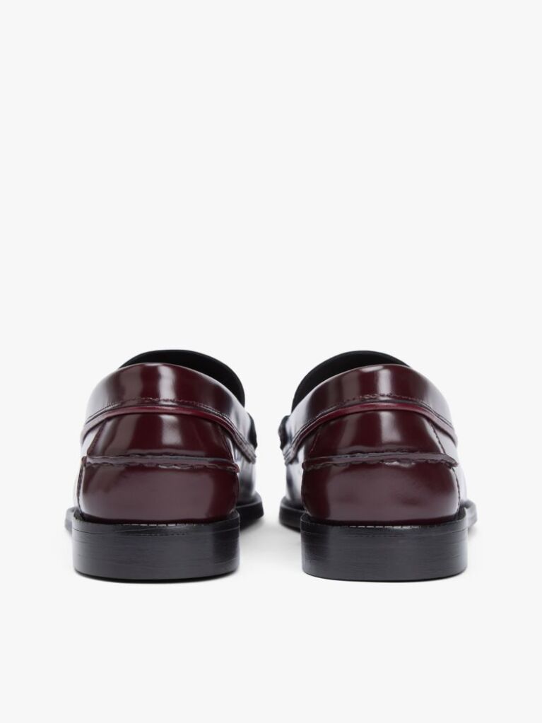 Red Patent Leather Cushioned Loafers  Women