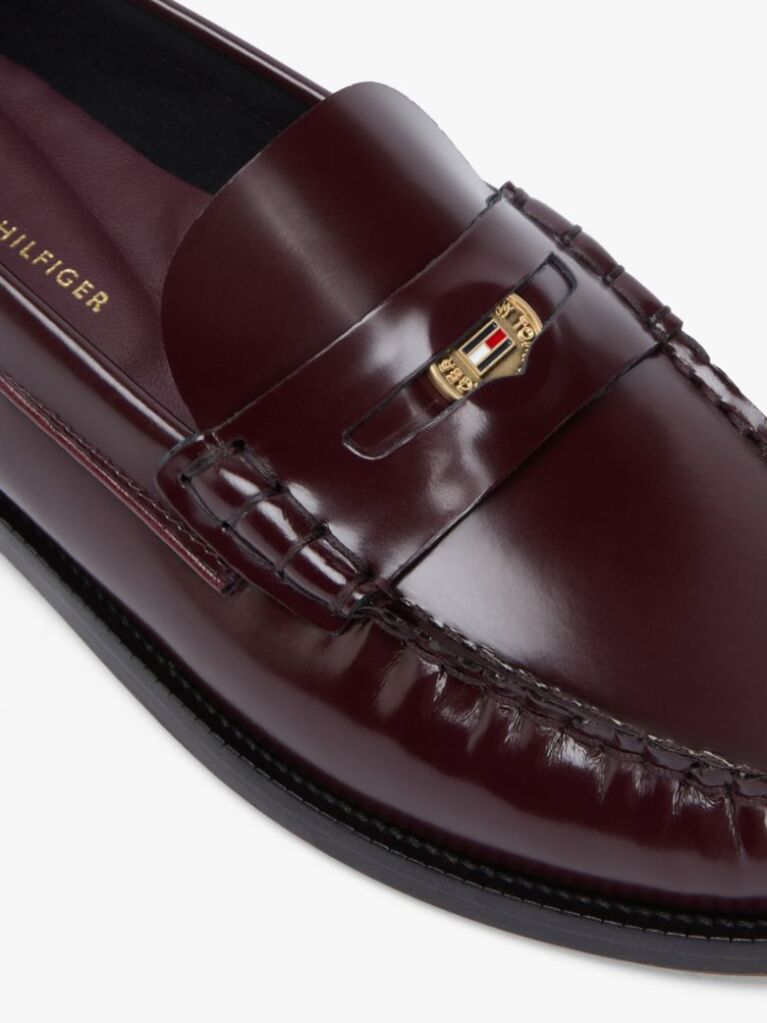 Red Patent Leather Cushioned Loafers  Women