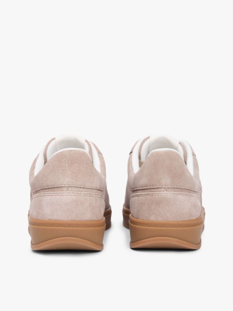Pink TH Monogram Suede Court Trainers  Women