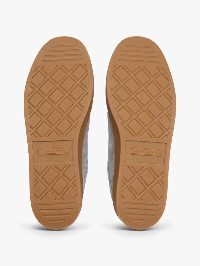 Grey TH Monogram Suede Court Trainers  Women