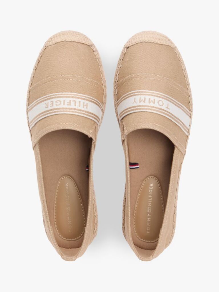 Brown Canvas Denim Espadrilles  Women
