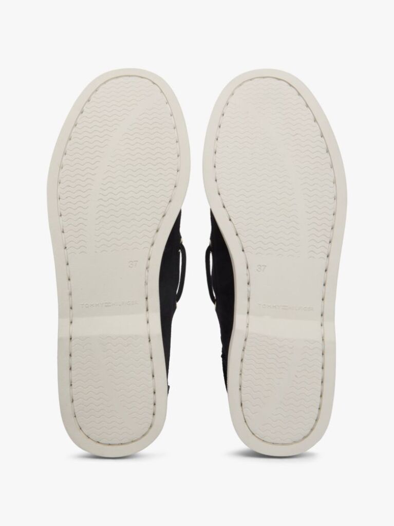 Blue Suede Boat Shoes  Women