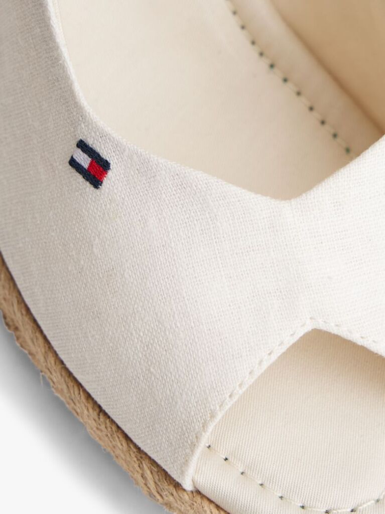 Άσπρο Εσπαντρίγιες Με Πλατφόρμα Και Slingback  Γυναίκες