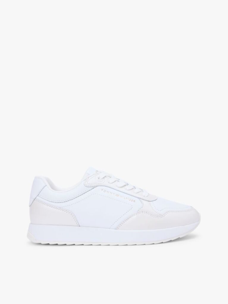 Άσπρο Δερμάτινα Sneakers Με Λογότυπο  Γυναίκες