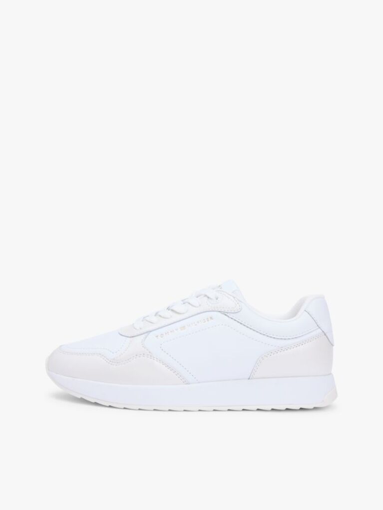 Άσπρο Δερμάτινα Sneakers Με Λογότυπο  Γυναίκες