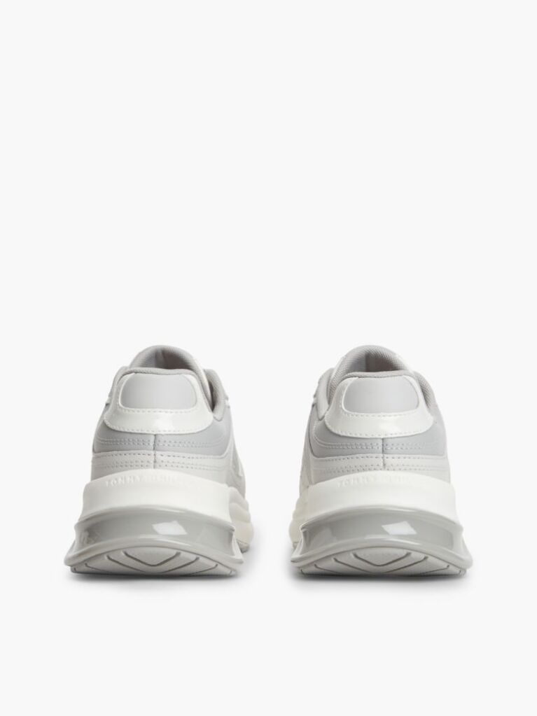 Grey TH Monogram Leather Chunky Sneakers  Women