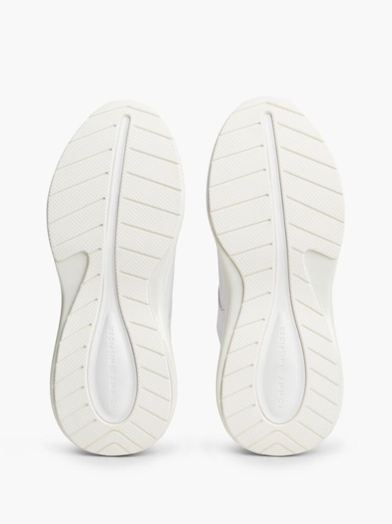White TH Monogram Leather Chunky Sneakers  Women