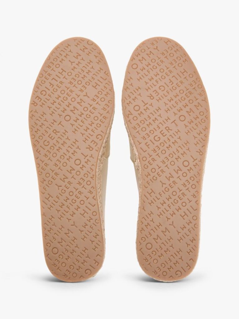 Gold TH Monogram Metallic Leather Espadrilles  Women