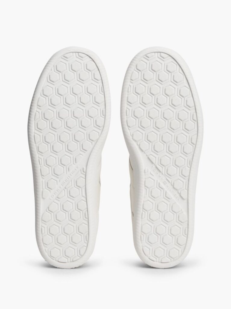 Μπεζ Δερμάτινα Sneakers Με Μίξη Υφών  Γυναίκες