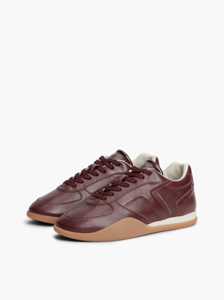 Κόκκινο Δερμάτινα Vintage Sneakers  Γυναίκες
